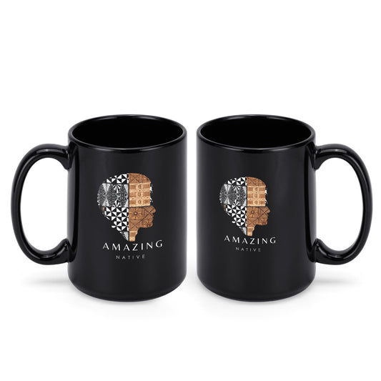 Amazing Native Black Ceramic Mug (15 oz)