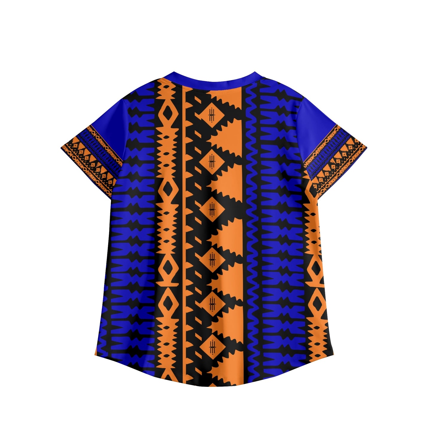 Bale Blue and Orange Scrubs Top