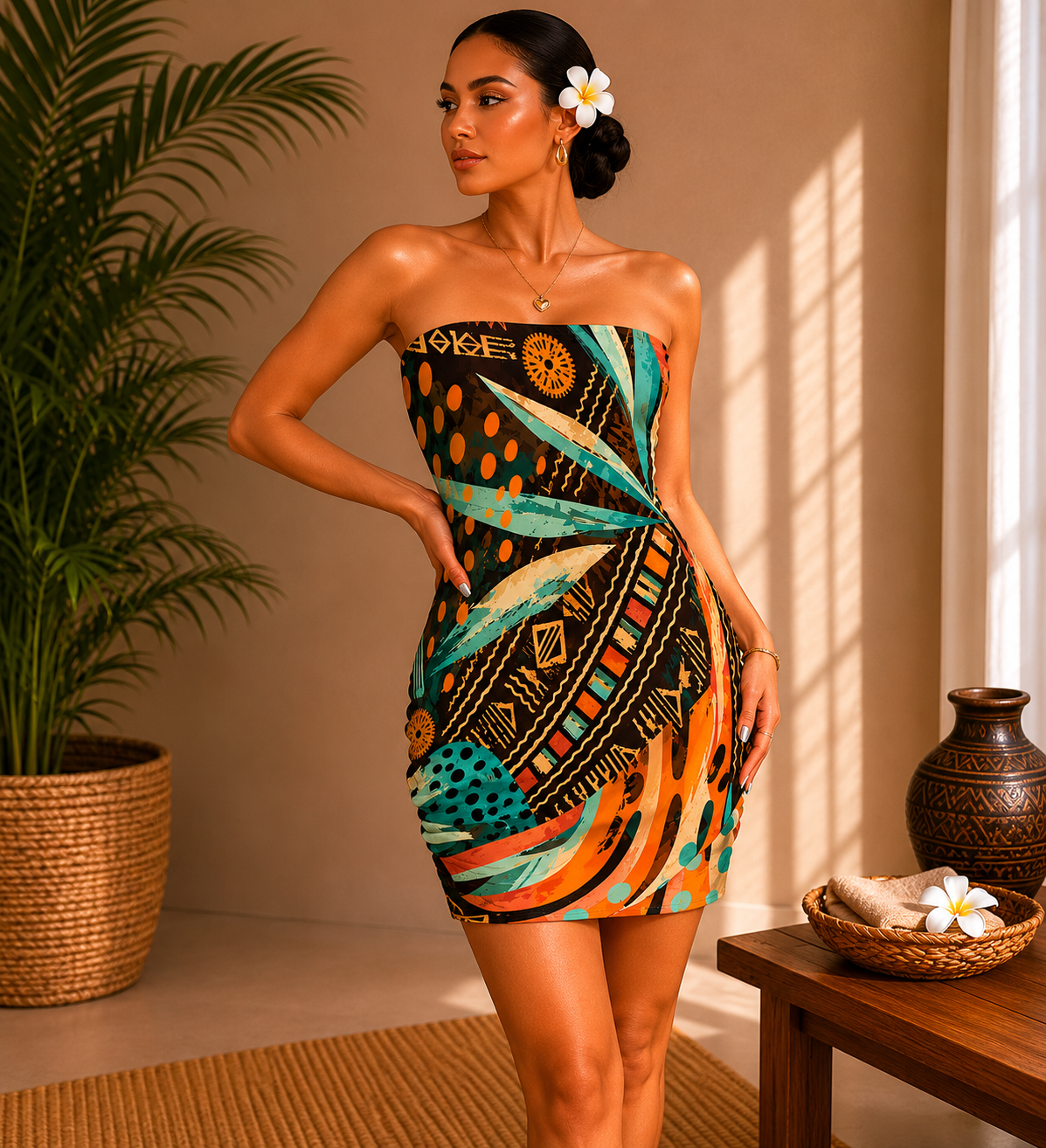 Wasawasa Mini Tube Dress