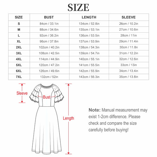 Tai Frill Sleeve Maxi