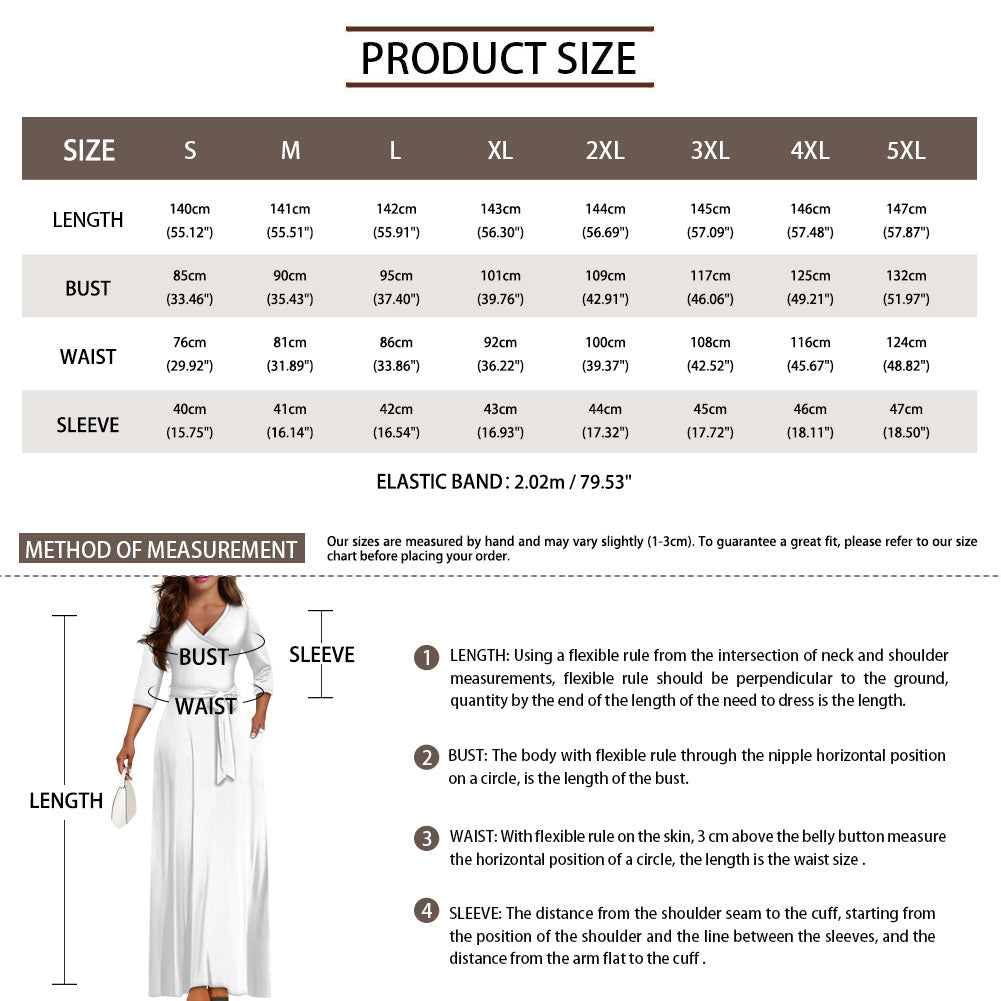 Sauloa V Neck Wrap Maxi