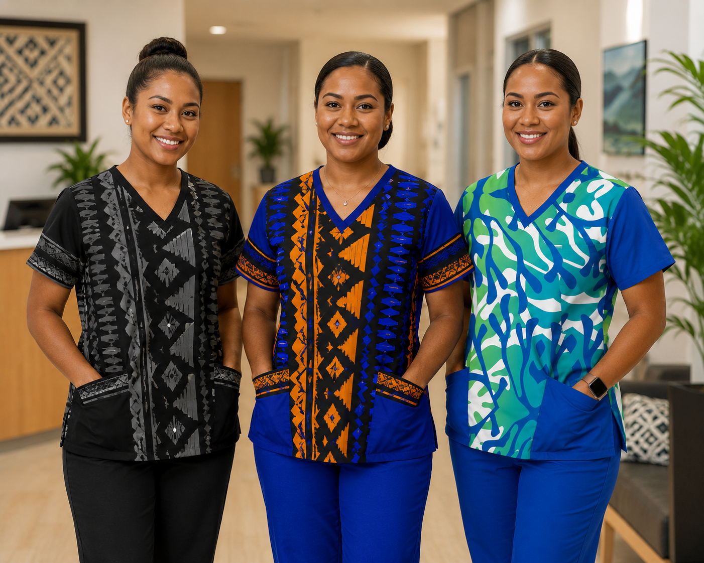 Fiji Scrubs Top