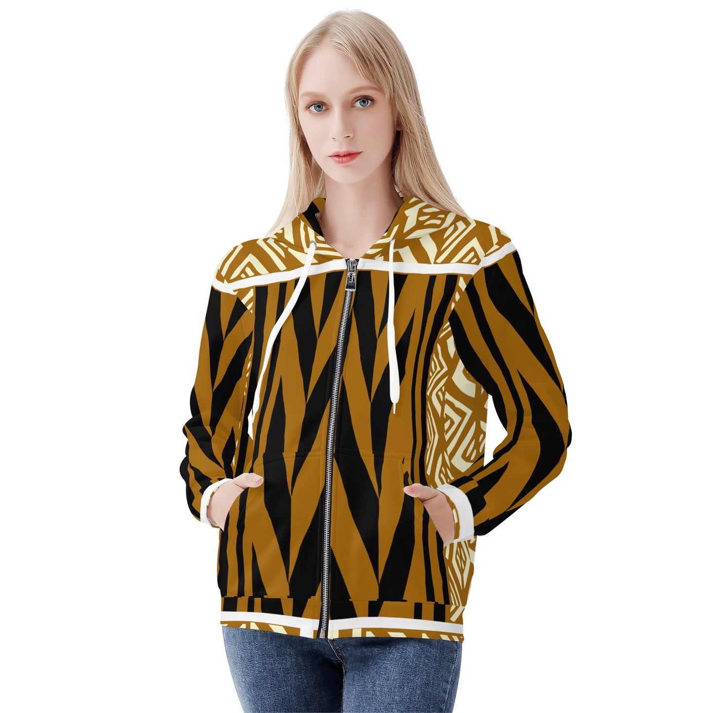 Caau Womens Zip Up Hoodie