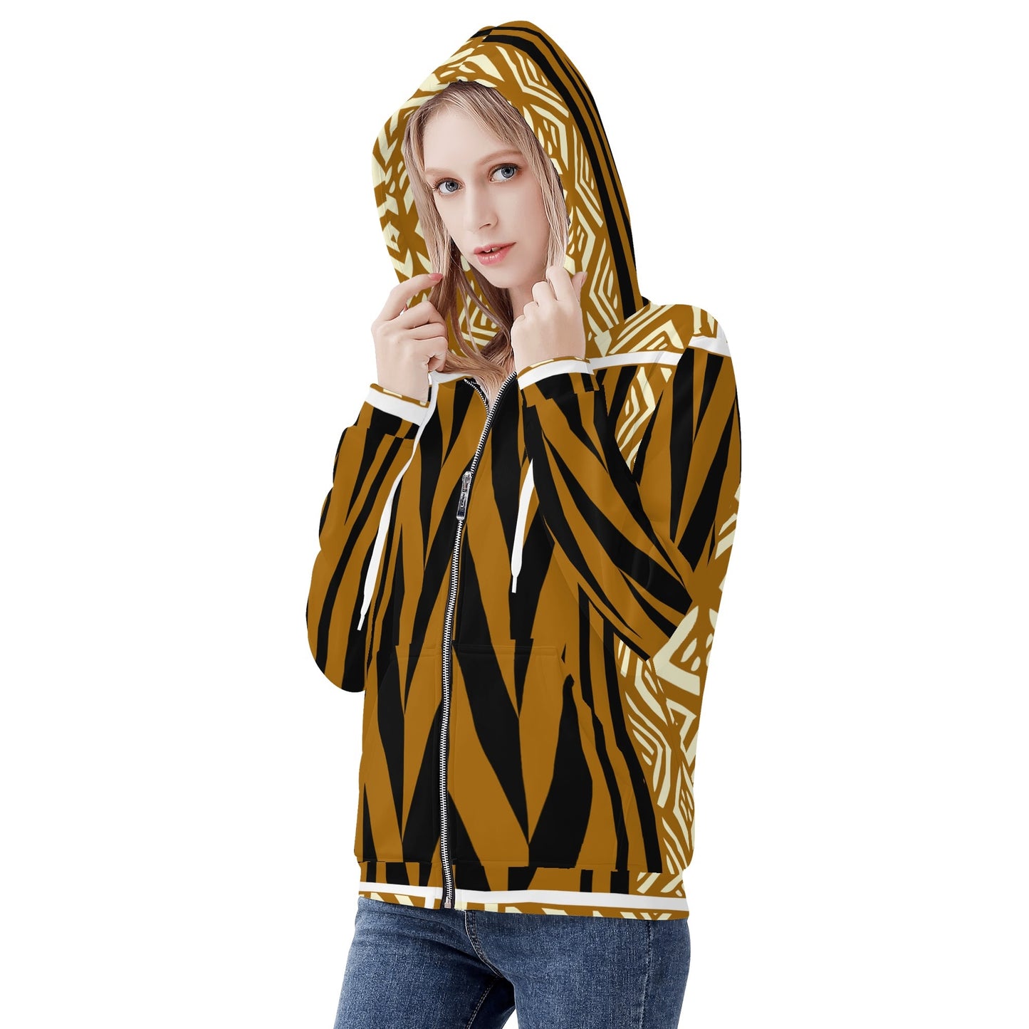 Caau Womens Zip Up Hoodie