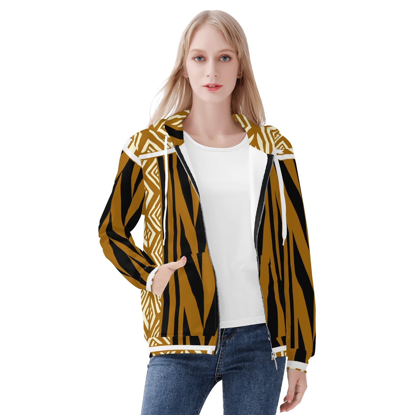 Caau Womens Zip Up Hoodie