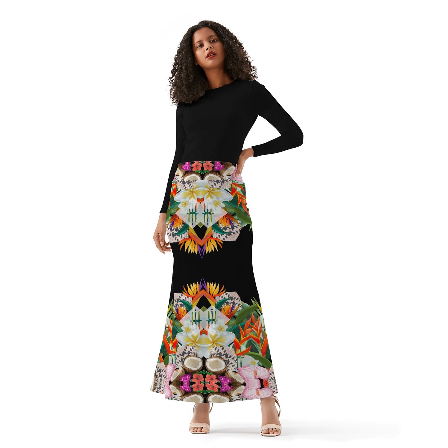 Henikau Fishtail Long Skirt