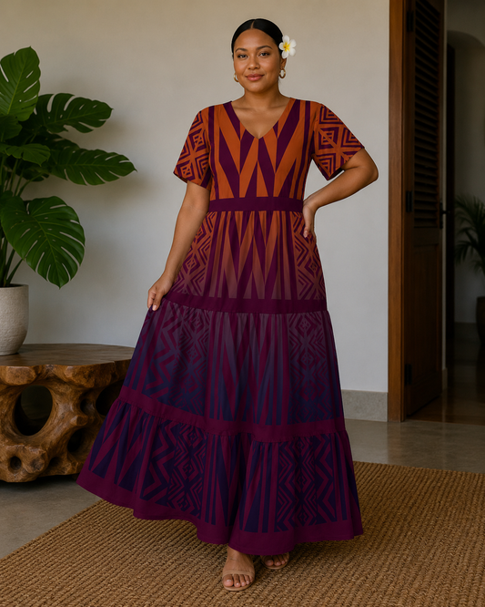 Cakau Tiered Dress