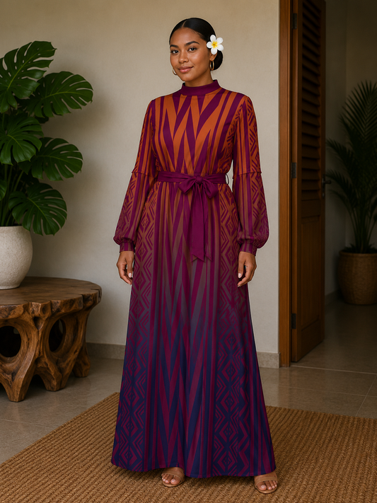 Cakau Long Sleeve Maxi