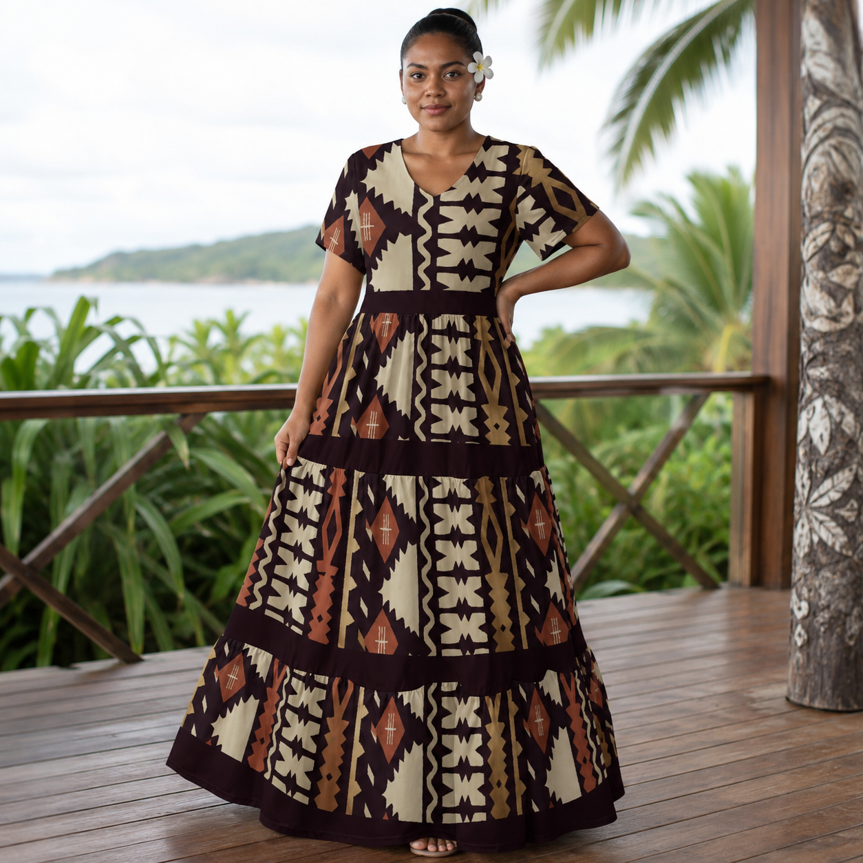 Sauloa Tiered Maxi