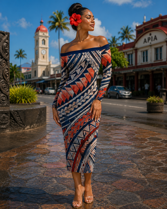 Tatau Midi Dress
