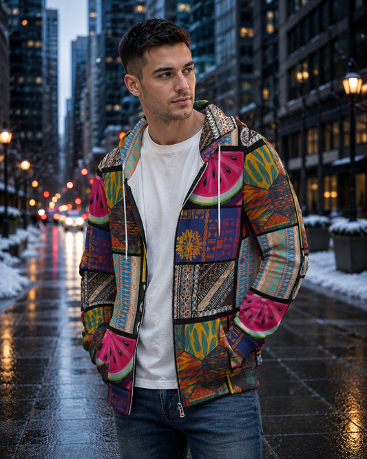 Meleni Zip Up Hoodie Warm Jacket