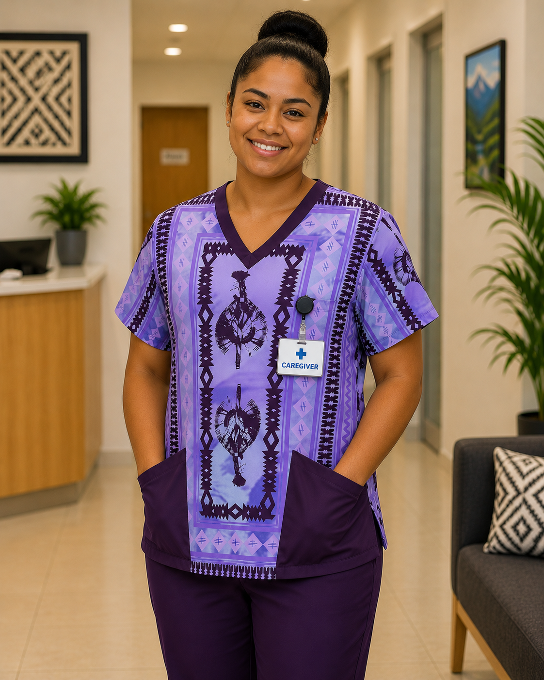 Lakovi Scrubs Top