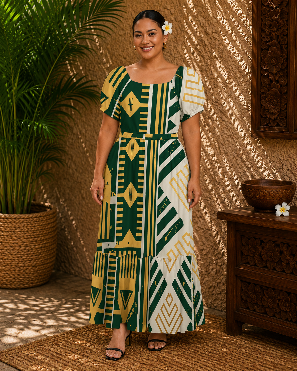Tai Boat Neck Maxi
