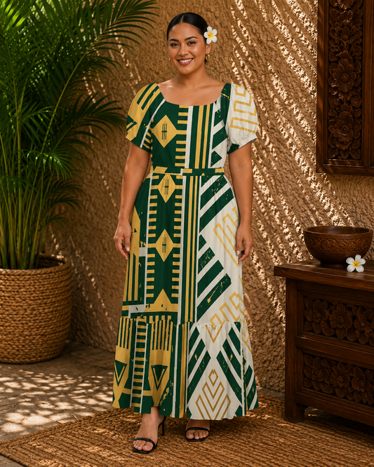 Tai Boat Neck Maxi
