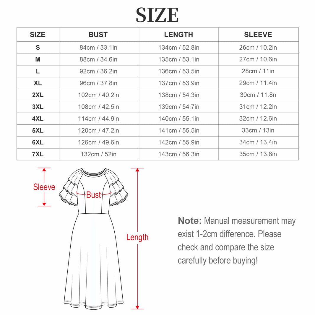 Tai Frill Sleeve Maxi