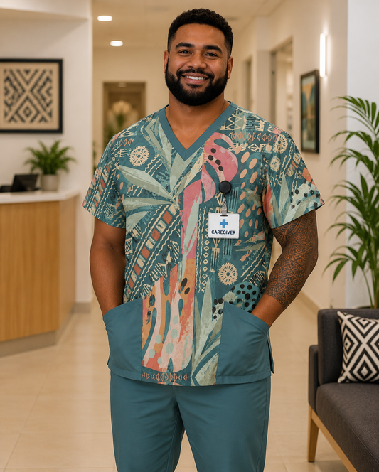Wasawasa Scrubs Top