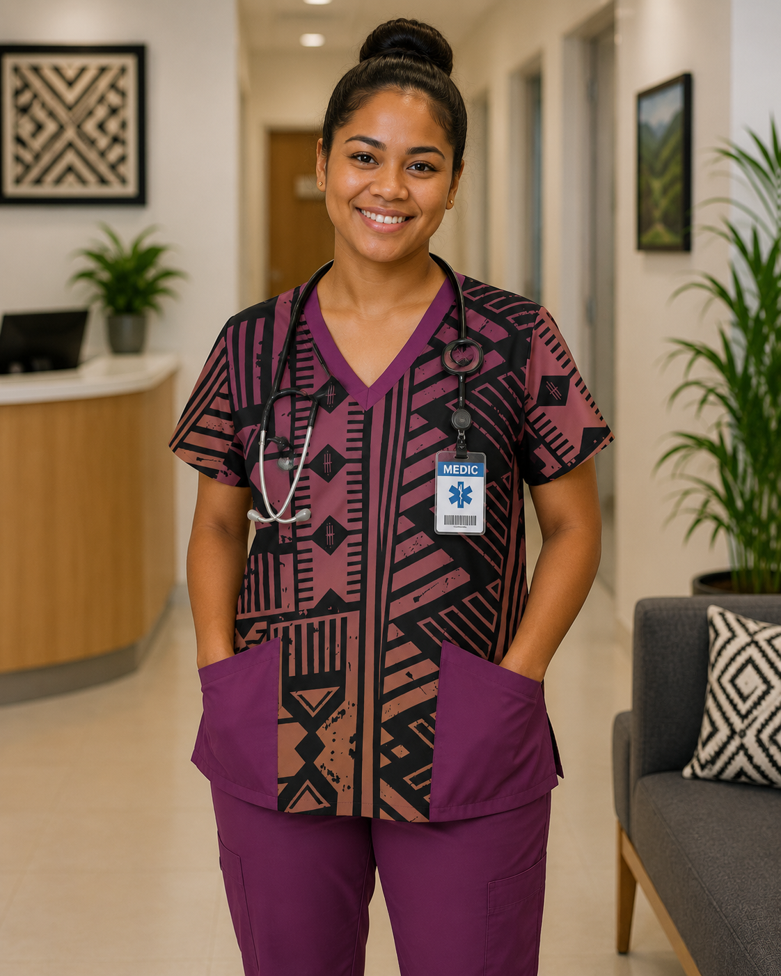 Bogi Scrubs Top