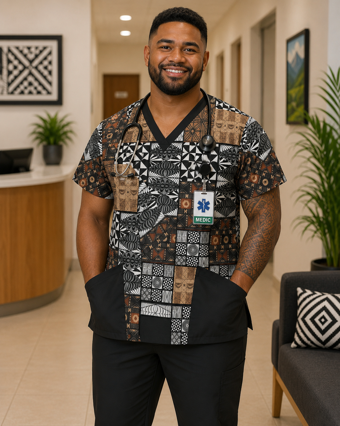 Vanua Scrubs Top