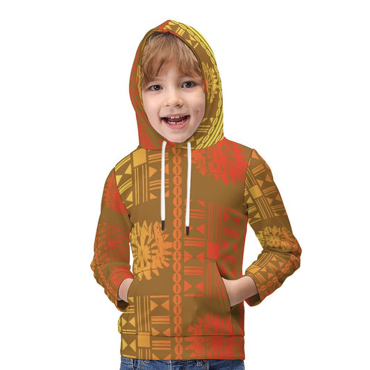 Fiji Sunset Hoodie for Kids with a Pocket